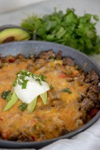 Keto Taco Skillet - Mexican Taco Skillet Low-Carb Tacos